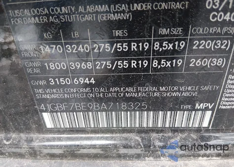 2011 Mercedes-Benz Gl 450 4Matic z USA, uszkodzony, nr VIN 4JGBF7BE9BA718325